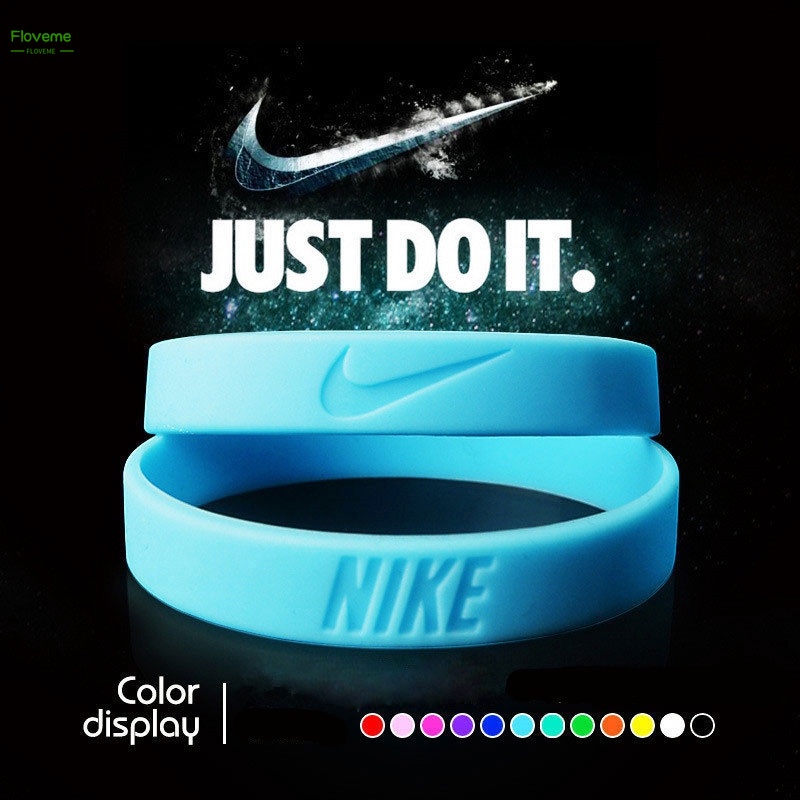 Vòng tay thể thao logo Nike bằng silica gel