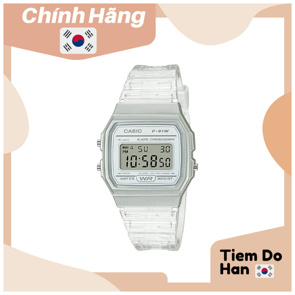 Đồng Hồ Casio Nữ F-91WS-7DF Dây Nhựa Bill Hàn