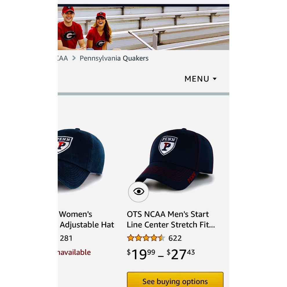 Nón mũ big size bít đuôi, nón kết lưỡi trai chữ P, team logo fitted cap chính hãng