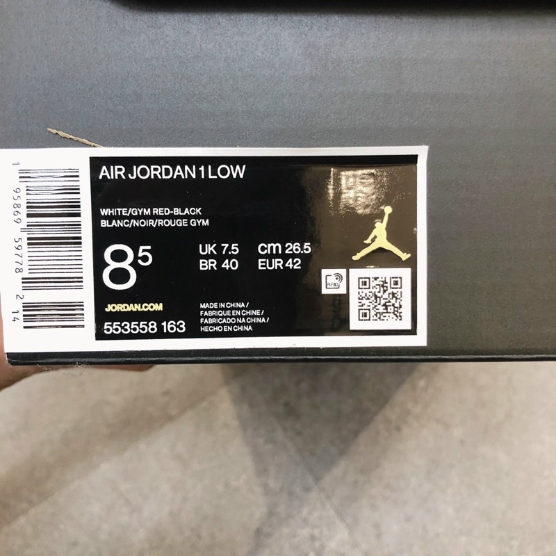 [Chính Hãng Authentic] Giày Jordan 1 Low ‘Bulls’ (553558-163) Màu đẹp, deal hot