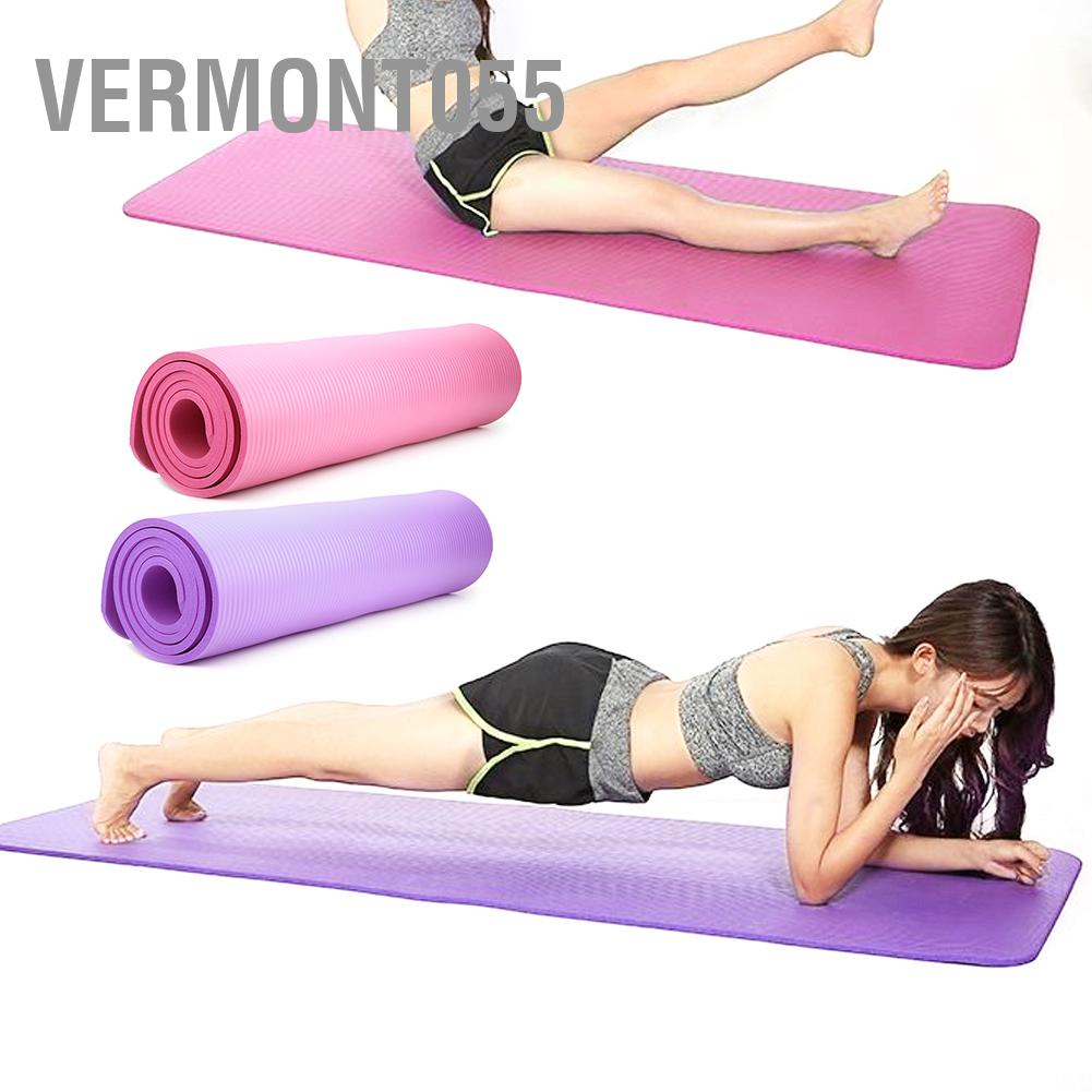Có thể bán buôn Kéo dài Đệm Yoga NBR Rộng Không Trượt Thảm tập thể dục đa chức năng thao 183 x 61 1cm Vermont055 Hàng giao ngay
