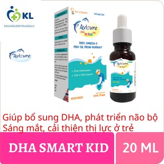 Avisure DHA Smart Kid - Giúp bổ sung DHA. Hỗ trợ phát triển não bộ và cải thiện thị lực ở trẻ (Lọ 20ml)