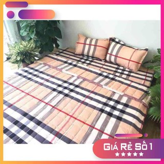 Bộ chăn ra 5 món cao cấp hình caro