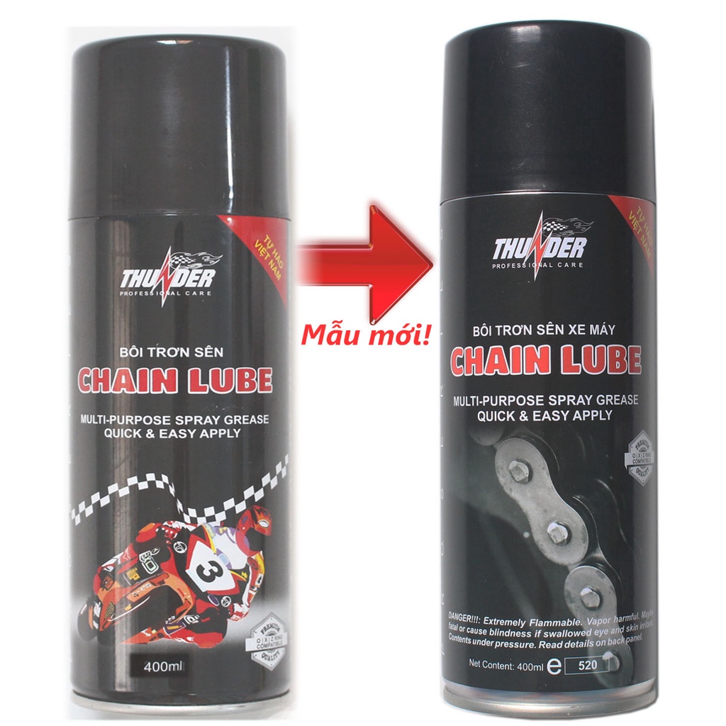 Chai Xịt Dây Sên Chain Lube 400ml,hàng công ty bảo đảm 9 hãng ,hàng VIỆT NAM chất lượng cao.