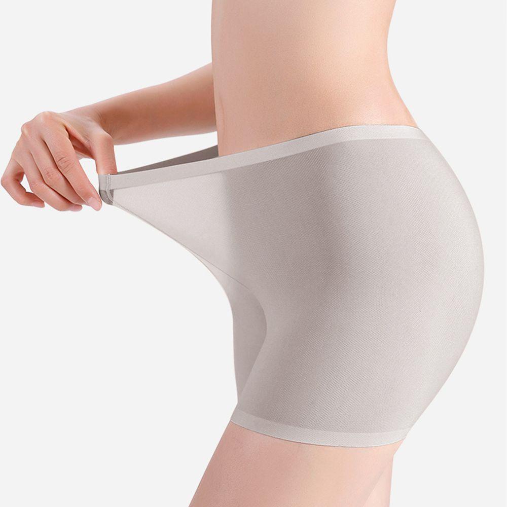 Quần Lót Boxer Lưng Cao Vải Lưới Màu Trơn Siêu Mỏng Thoải Mái Quyến Rũ Cho Nữ