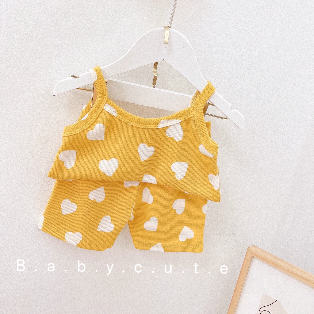 BỘ HAI DÂY BÉ GÁI COTTON SIÊU XINH