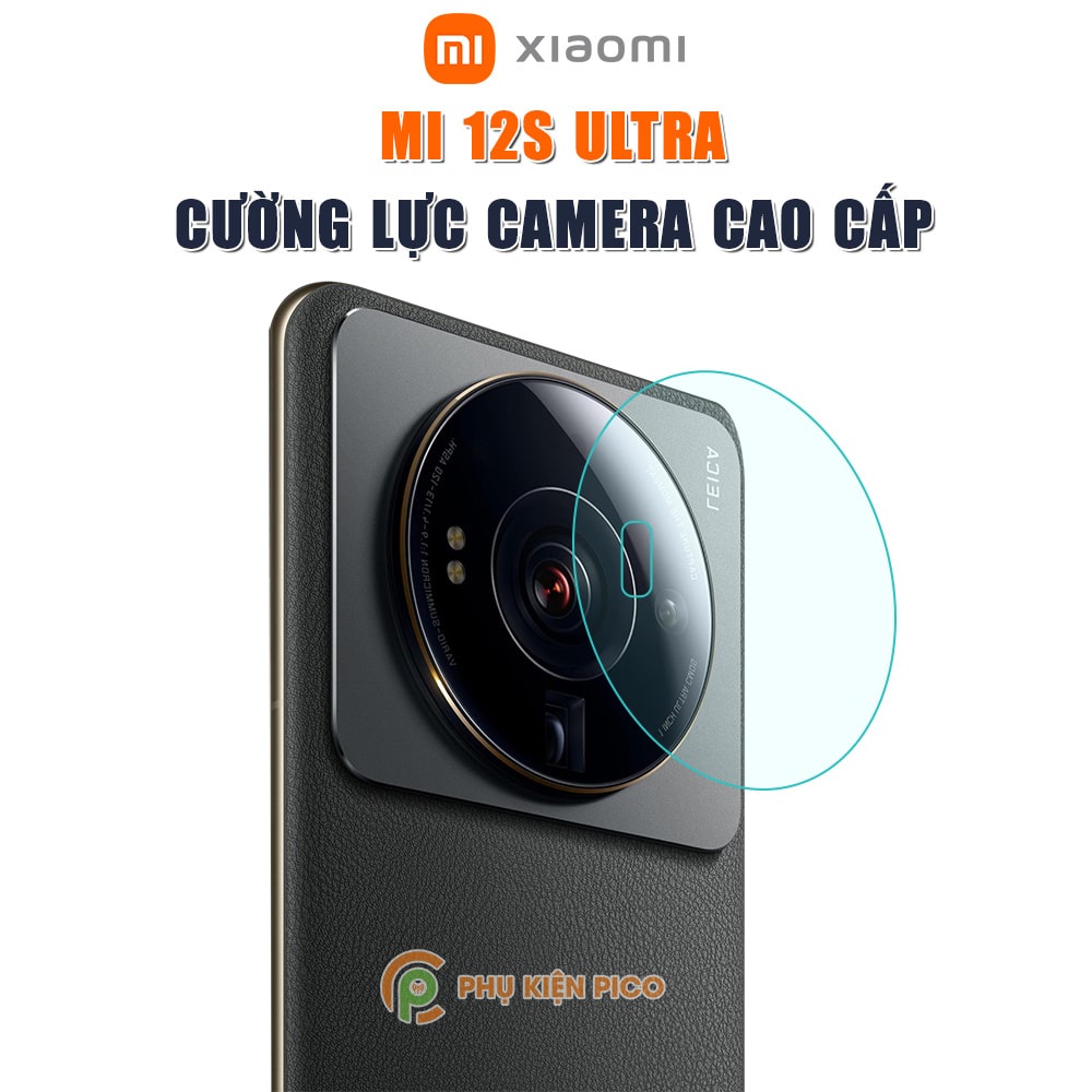 Cường lực camera Xiaomi 12S Ultra độ cứng 9H trong suốt - Dán camera Xiaomi Mi 12S Ultra