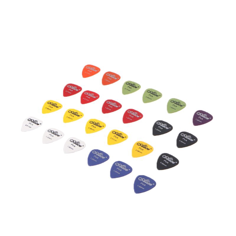 24pcs Acoustic Electric Guitar Picks Plectrums w/ Pick Case Assorted 6 thickness