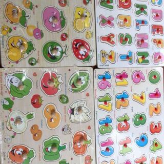 Bộ bảng gỗ có núm cầm