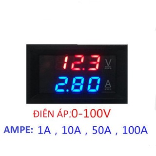 ĐỒNG HỒ ĐO VOL AMPE DC 10A 50A 100A