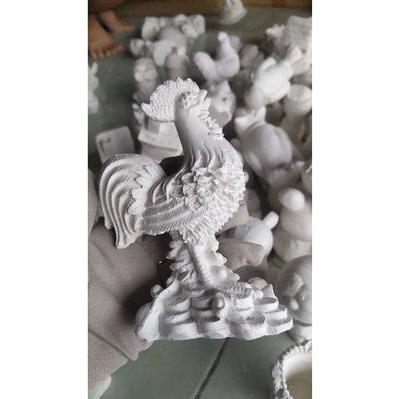 Tượng tô con to thạch cao tặng kèm cọ, vĩ 6 màu cho bé