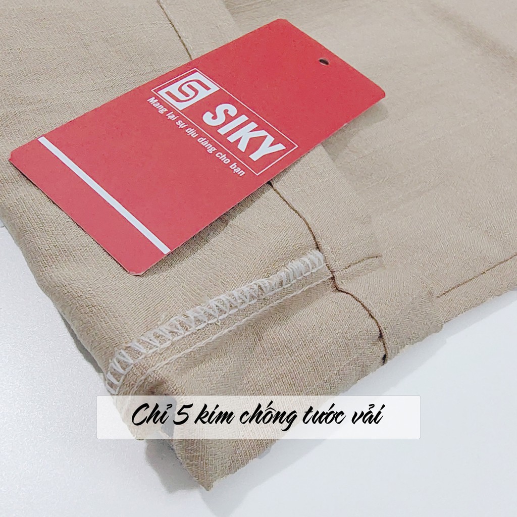 Quần đũi nữ baggy công, đũi hàn siêu mát - QD01