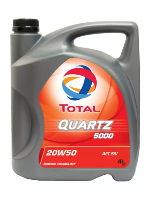 Nhớt TOTAL Quartz 5000 10W40/20W50 can 4 Lít