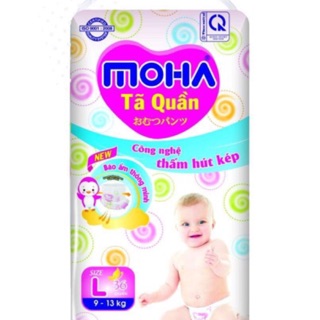 Bỉm quần Moha size M80 L72 XL64