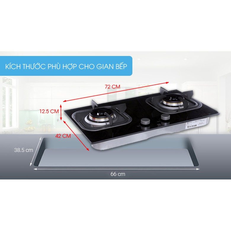 Bếp gas âm Electrolux EGT7221EK MỚI 100%+Tặng dây gas- chính hãng BH24 tháng