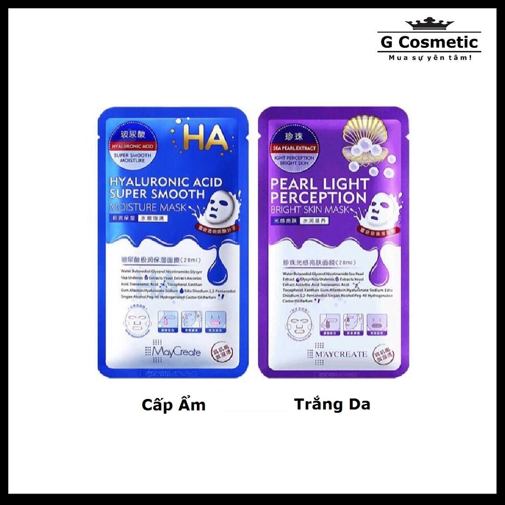 Mặt nạ Maycreate Tím và Xanh (Miếng)