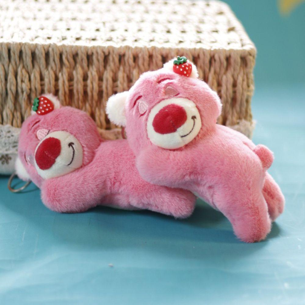 Móc Khóa Hình Búp Bê Lotso Nhồi Bông Mềm Mại Đáng Yêu