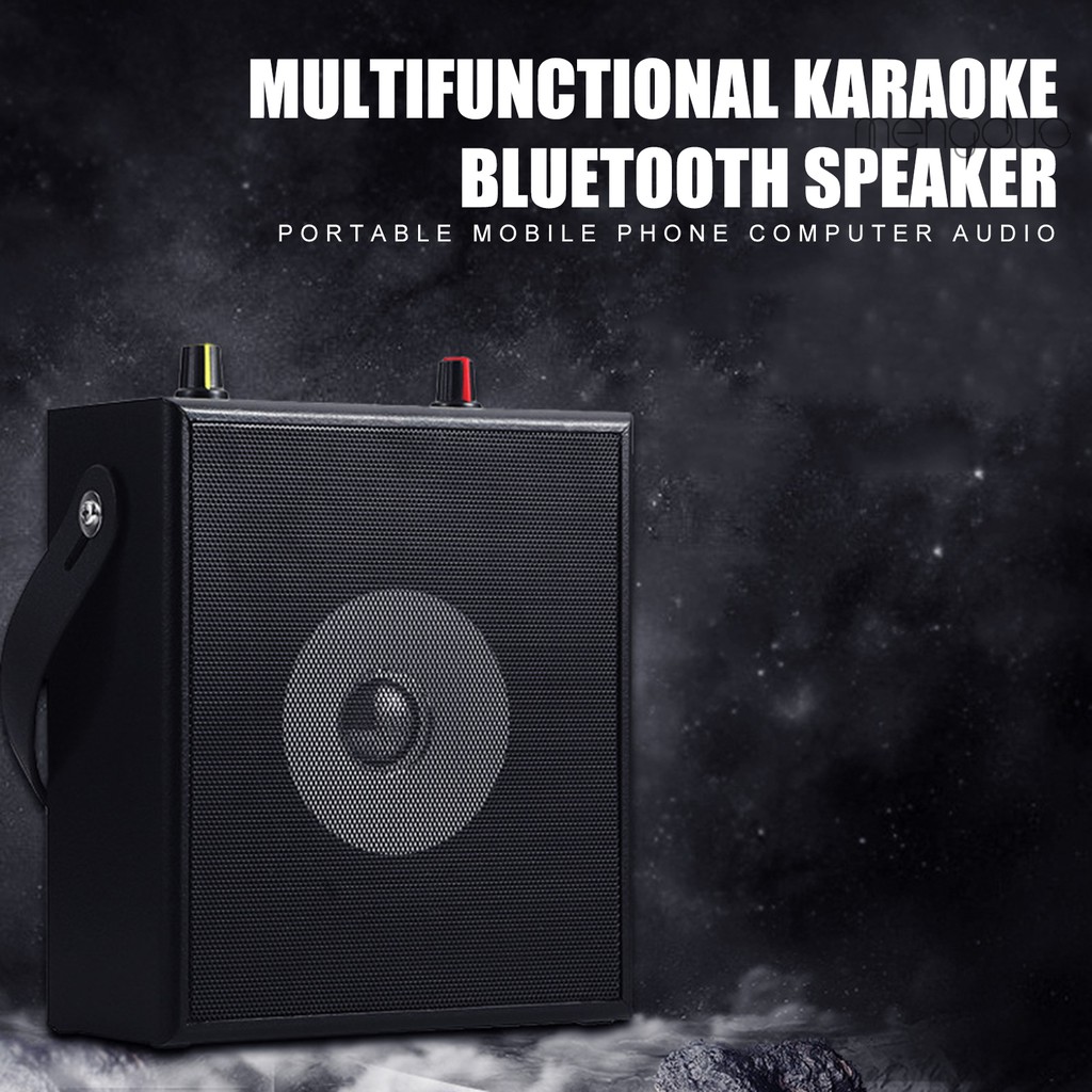 Loa Bluetooth Hát Karaoke Mengduo K10 Bằng Gỗ Cho Pc Điện Thoại Laptop