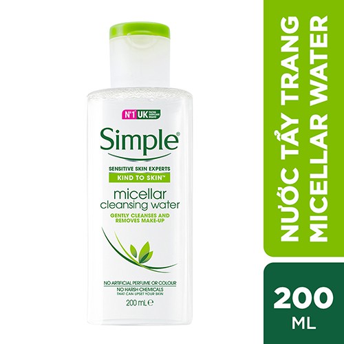 Nước Tẩy Trang Simple Micellar Water 200ml