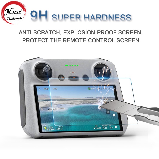 Set 2 MiếNg KíNh CườNg LựC BảO Vệ MàN HìNh ChốNg CháY Nổ KèM Phụ KiệN Cho Dji Mini 3 Pro Rc