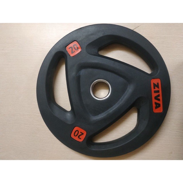 Tạ đĩa bọc cao su, Bánh tạ phi 50 Ziva loại 20kg