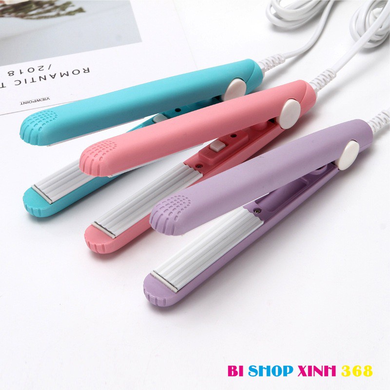 Máy uốn tóc mini máy duỗi tóc nhỏ gọn tiện lợi gia đình