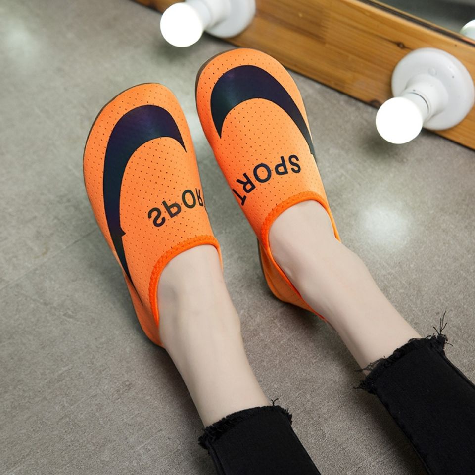 Giày Thể Thao Chạy Bộ Chống Trượt Thoáng Khí Đế Bằng Co Giãn Màu Sắc Thời Trang Xuân Hè Năm 2021 Cho Nữ Dễ Phối Đồ