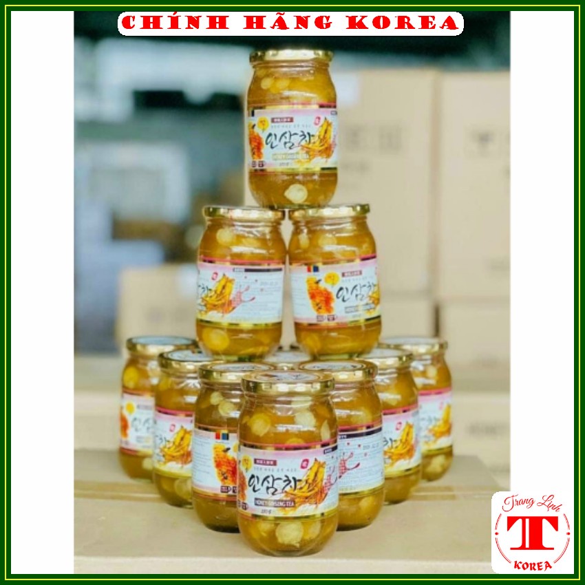 Sâm mật ong hàn quốc, lọ 580ml - Sâm ngâm mật ong chính hãng - Tăng đề kháng, sức khỏe, bổ phổi, giảm ho - tranglinh
