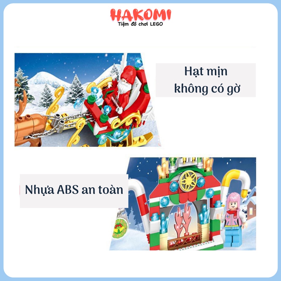 Đồ chơi lego xếp hình GIÁNG SINH noel ông già tuyết dễ thương cho bé