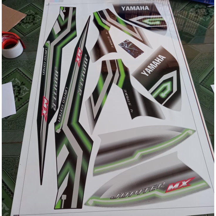 Tem rời crom jupiter mx dán xe đen