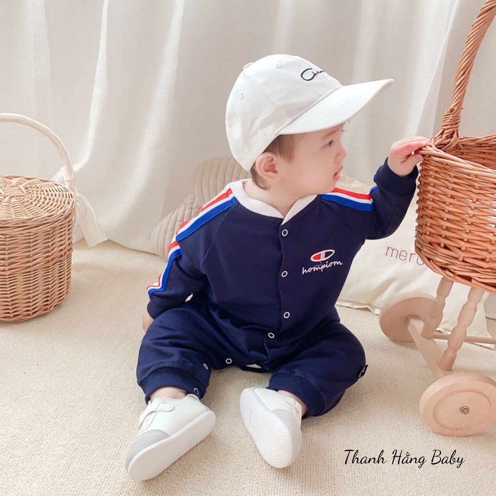 Body dài tay cho bé trai, body liền thân cho bé Thanh hằng baby 5 - 13 kg