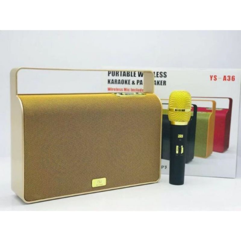 Loa bluetooth karaoke A36 kèm 1 micro không dây