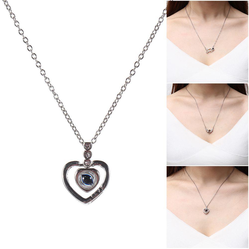 Vòng cổ Quà Tặng Kỷ Niệm 100 Ngôn Ngữ I Love You