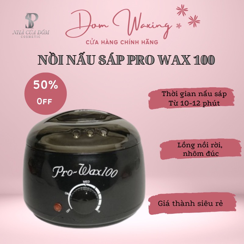 Nồi Nấu Sáp Wax Lông Pro Wax 100 - Nồi Đúc Nguyên Khối - 400ml