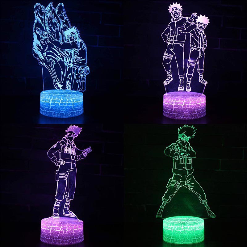 Đèn ngủ chiếu sáng họa tiết dragon ball 3d độc đáo trang trí nội thất