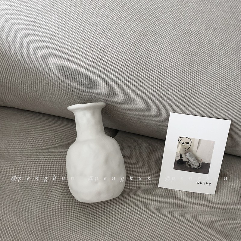 Bình gốm sứ cắm hoa trang trí nội thất kiểu dáng đơn giản thanh lịch