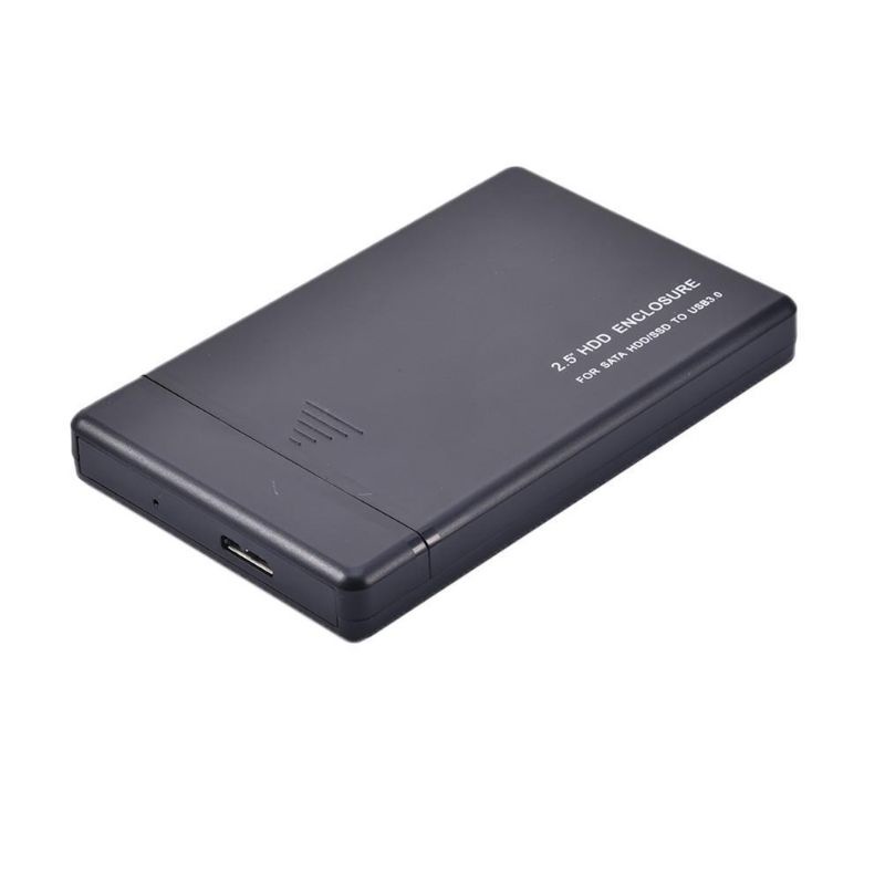 Vỏ đựng ổ cứng ngoài HDD màu đen 2.5 Inch USB 2.0/3.0/3.1 Type-C cho PC Notebook