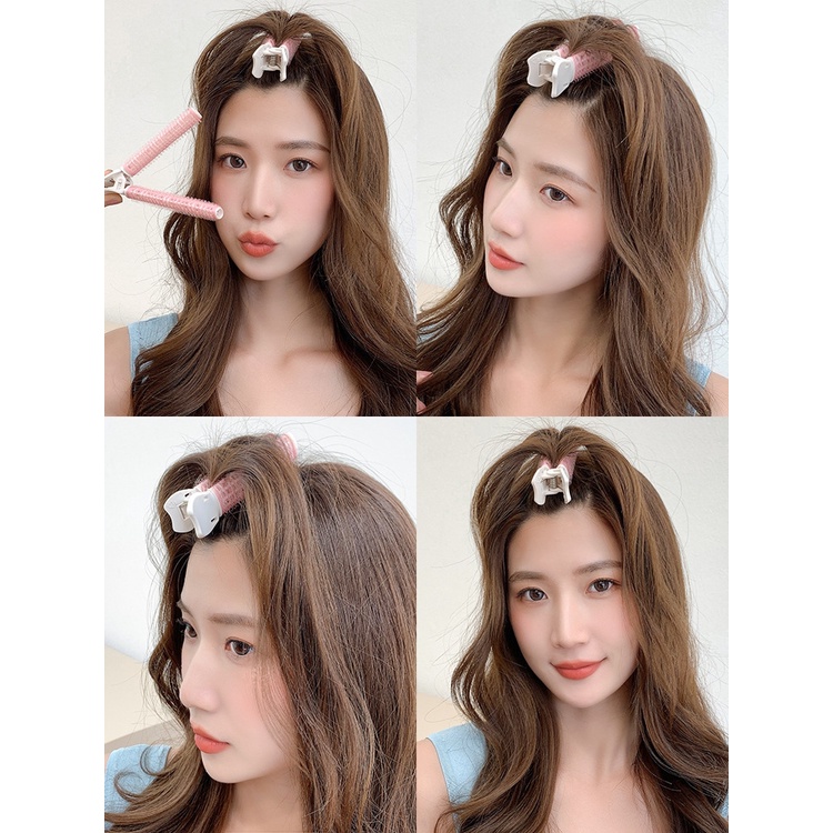 [Hàng mới về] 2 Kẹp cố định tóc mái không để lại vết tiện dụng tạo kiểu tóc bồng bềnh tự nhiên cho bạn gái