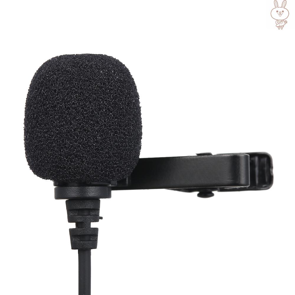 OL 3.5mm Recording Microphone Lapel Clip-on Mic for IOS Android/Windows Cellphones Clip Podcast Noiseless Microphone for Bloggers with 3.0m Wire