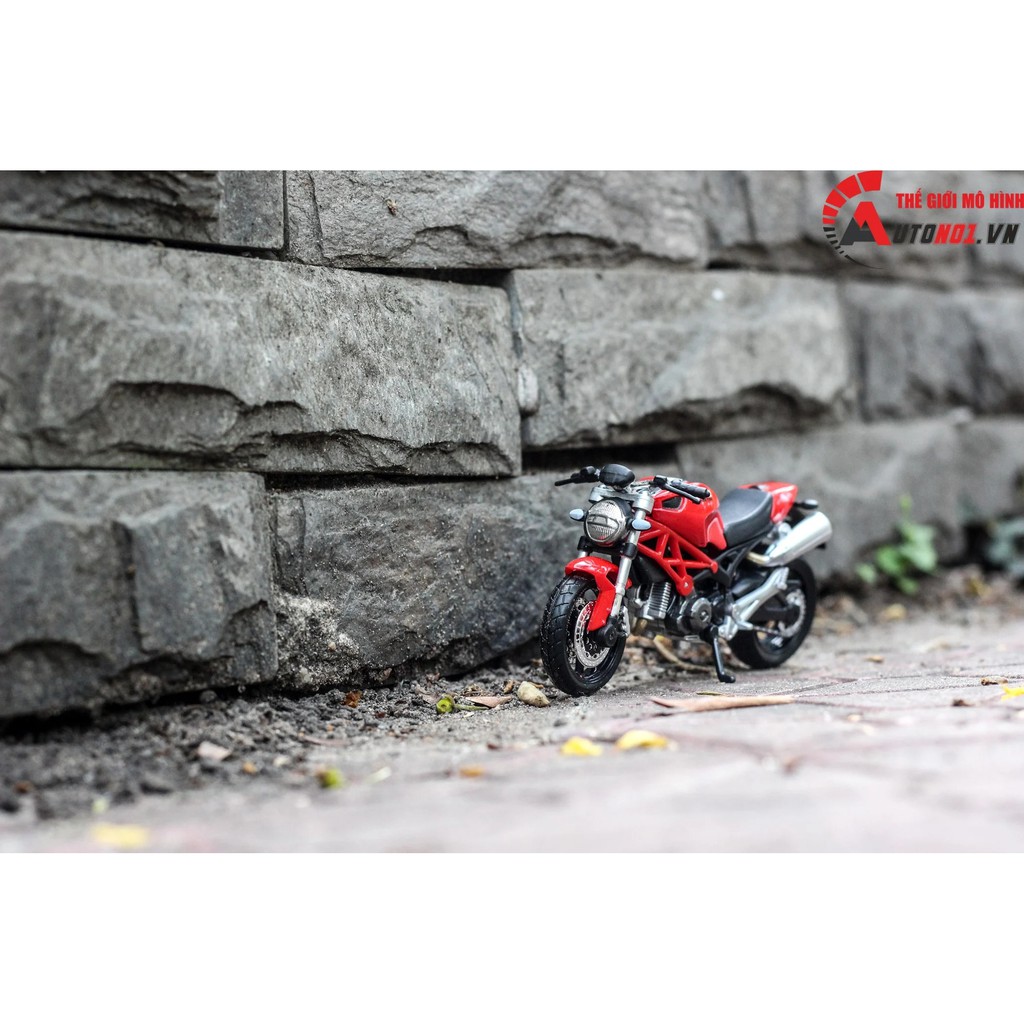 MÔ HÌNH DUCATI MONSTER 696 RED 1:18 MAISTO 6471