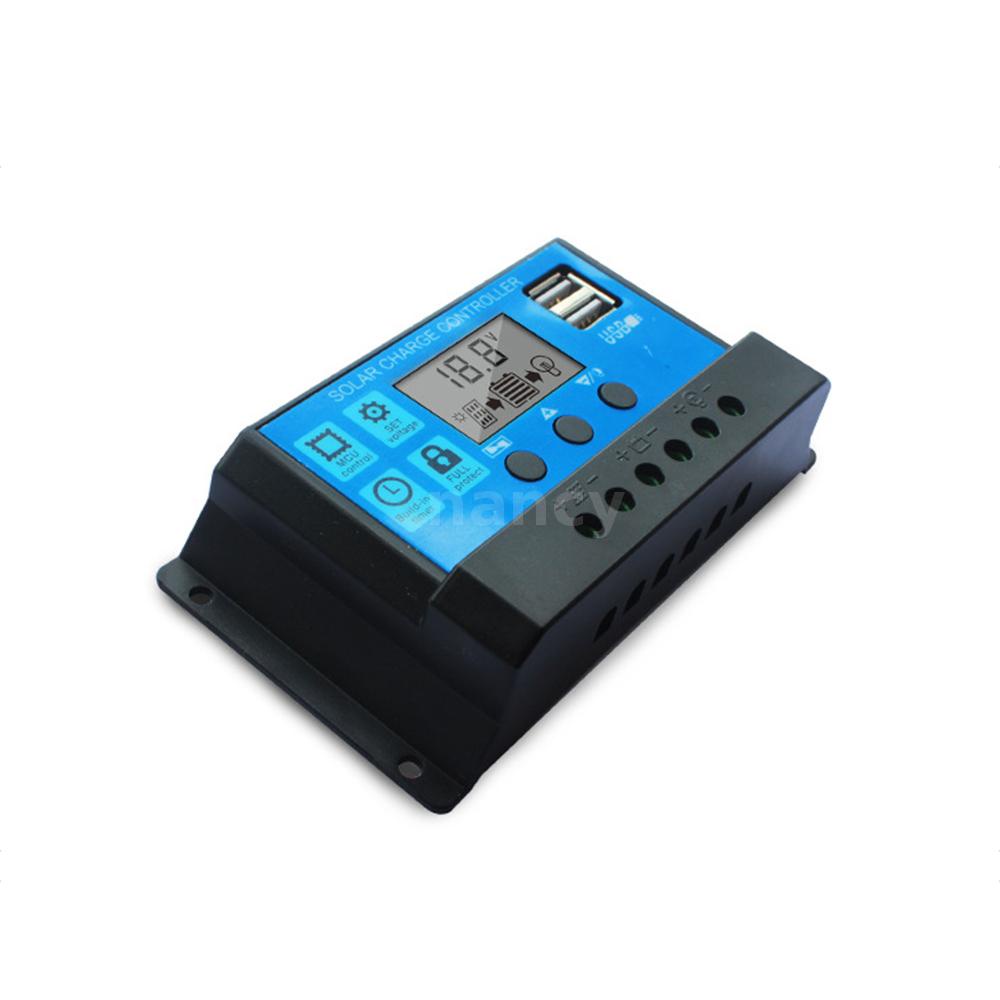 Bộ Điều Khiển Sạc Năng Lượng Mặt Trời 100a Cổng Usb Màn Hình Lcd Đa Năng