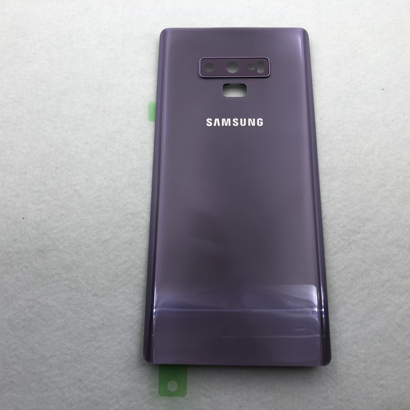 Samsung Galaxy NOTE 9 N960 N960F SM-N960FD Pin Nắp lưng Cửa + Tai máy ảnh Kính ống kính Thay thế Phụ tùng thay thế