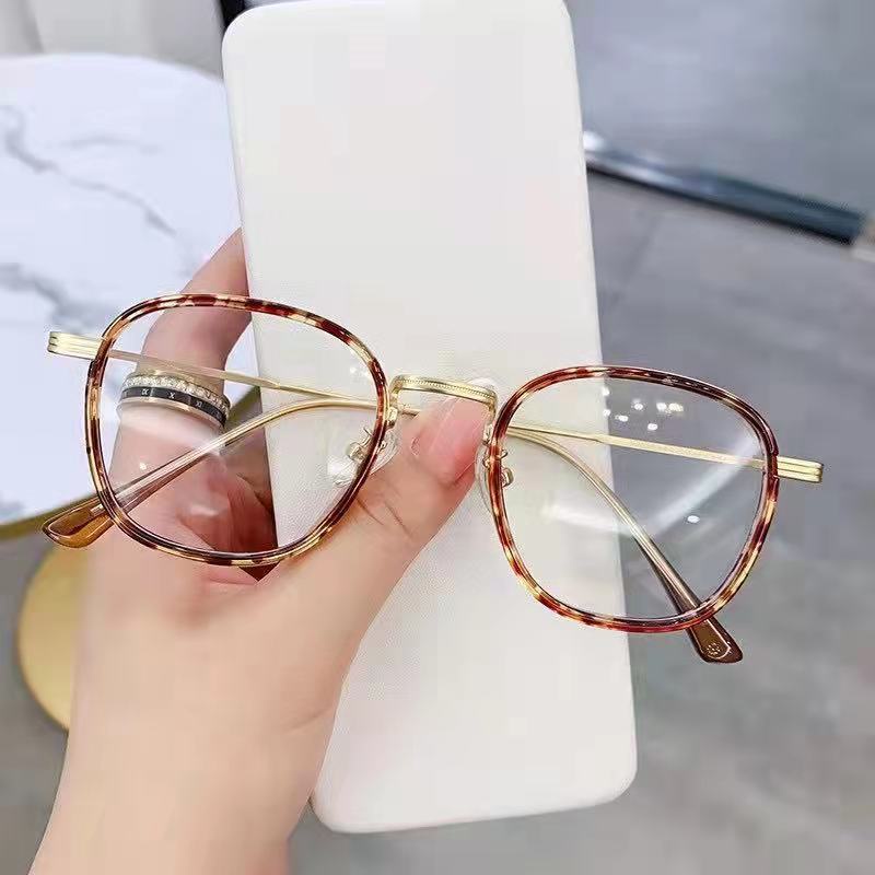 Kính Cận Gọng Kim Loại Chống Ánh Sáng Xanh Cho Nam/Nữ