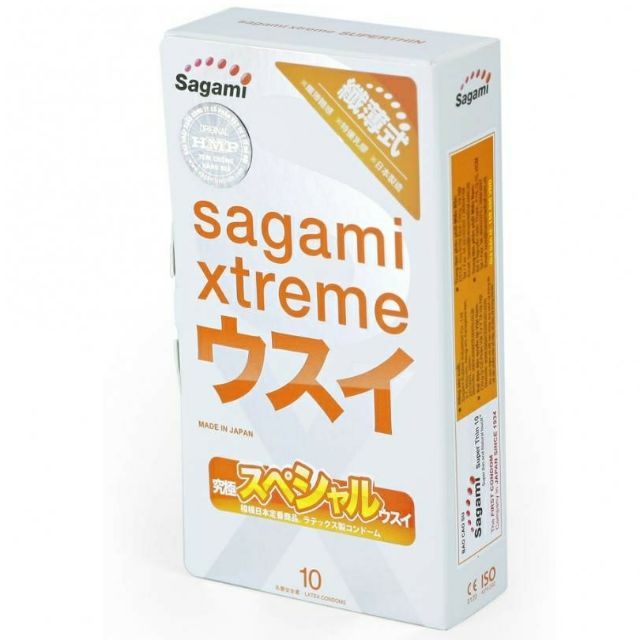 Bao cao su Sagami Xtreme Super thin ( hộp 10 cái)