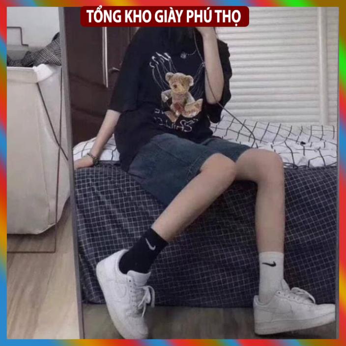 Tẩt Cao Cổ Màu Trắng Nam Nữ cực hot dễ phối đồ với giày sneaker - NT STORE SNEAKER