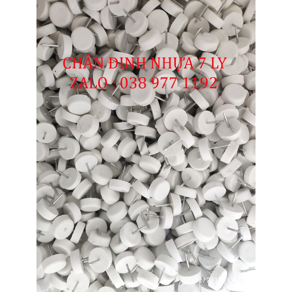 Chân đinh nhựa chống trầy loại dày 5mm,7mm,hàng nhựa dày ,Đinh nhựa đóng dưới chân bàn ghế có ma sát không bị trơn