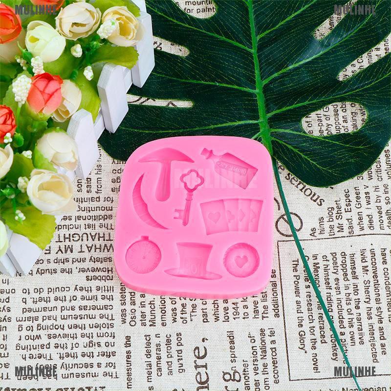 Khuôn silicone Tạo Hình alice in wonderland Trang Trí Bánh
