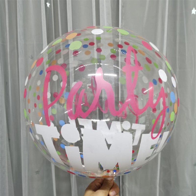 Bong Bóng Trong Suốt 18 Inch Dùng Trang Trí Các Bữa Tiệc