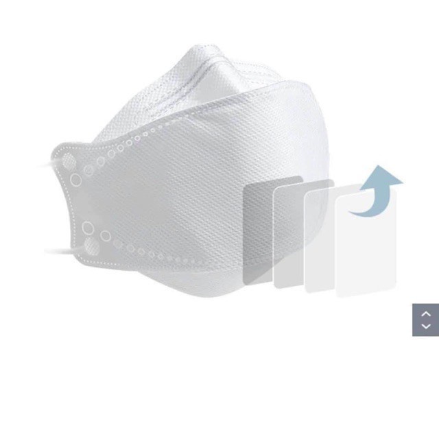 Gói 10 Chiếc Khẩu trang 4 Lớp KF94 Màu Trắng Chống Bụi Mịn Và Kháng Khuẩn Hàng Cao Cấp Hàn Quốc