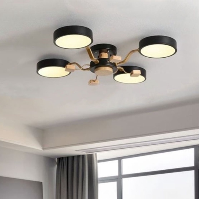 Đèn trần MACARON D500 3 chế độ ánh sáng hiện đại trang trí nhà cửa kèm điều khiển từ xa